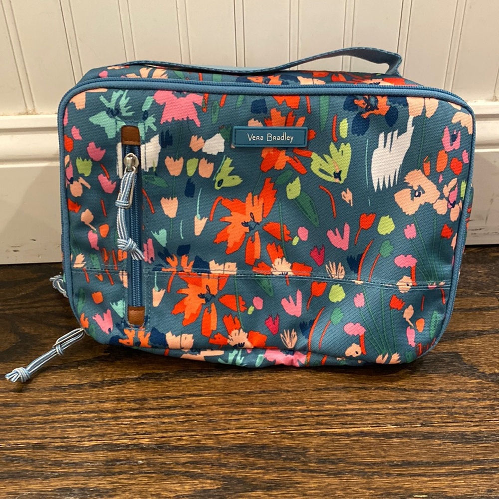 Vera Bradley large blush & brush case